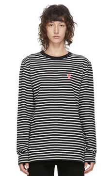 [남여공용] Striped Ami De Coeur T-shirt
