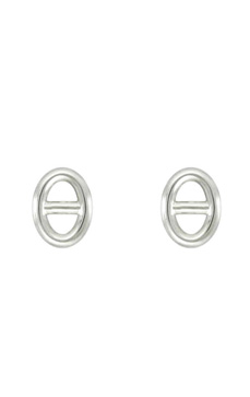 Oval H Earing